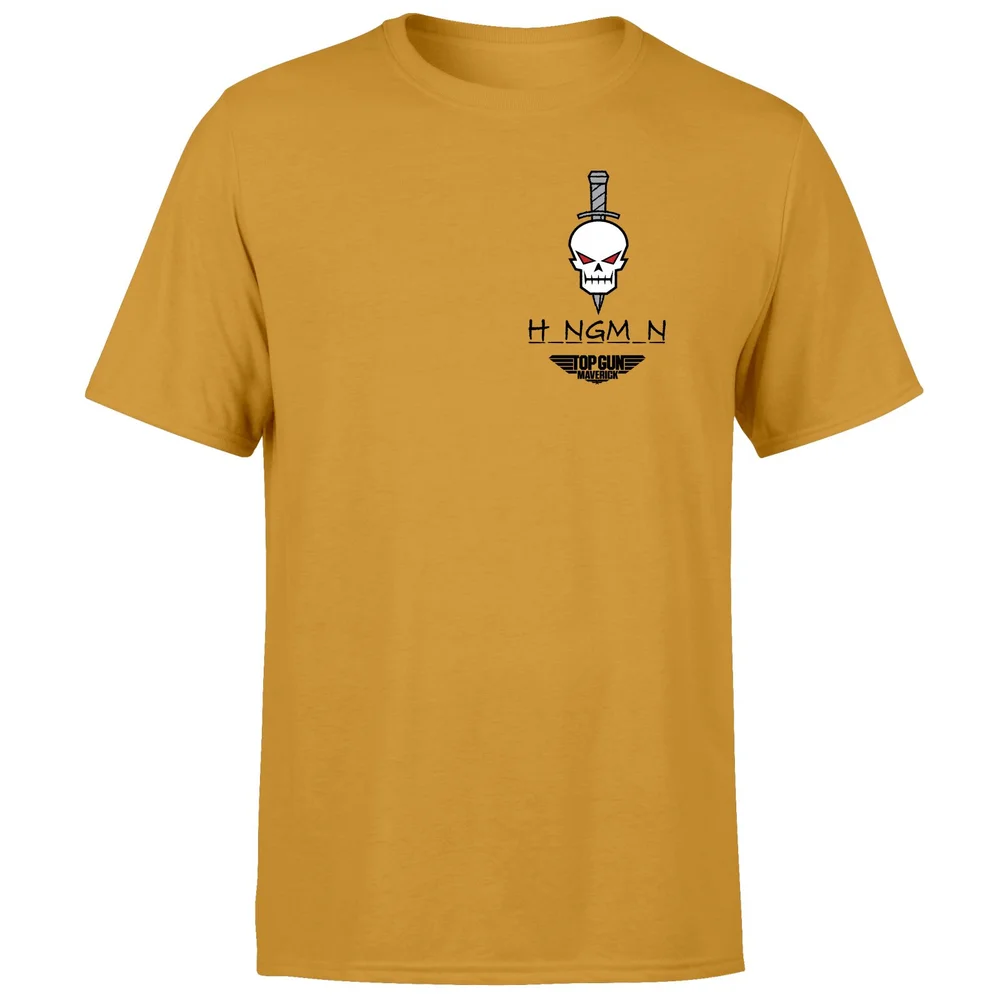 Top Gun Team Hangman Unisex T-Shirt - Mustard - L Afbeelding 1