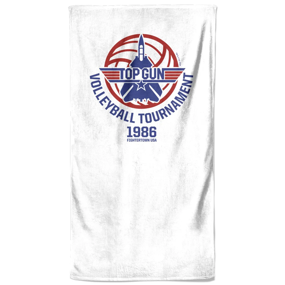 Top Gun Volleyball Tournament Beach Towel Afbeelding 1