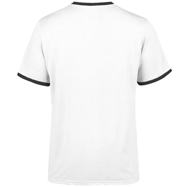 Stranger Things Hellfire Club Unisex Ringer T-Shirt - Wit/Zwart