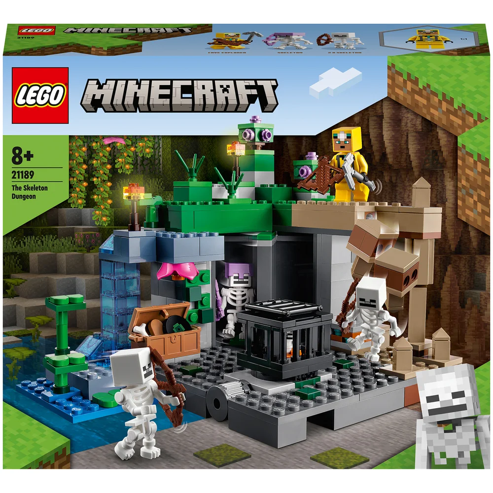 LEGO Minecraft: The Skeleton Dungeon, Buildable Toy (21189) Afbeelding 1