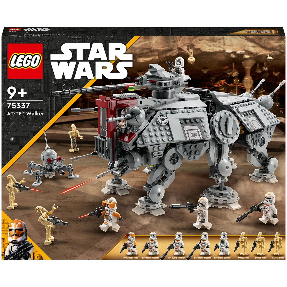 LEGO Star Wars: AT-TE Walker Set with Droid Figures (75337) Afbeelding 1