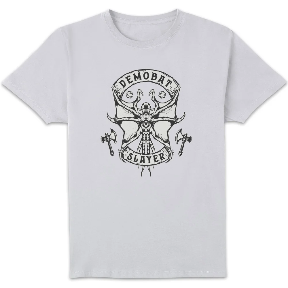 Stranger Things Demobat Slayer Unisex T-Shirt - Wit - S Afbeelding 1