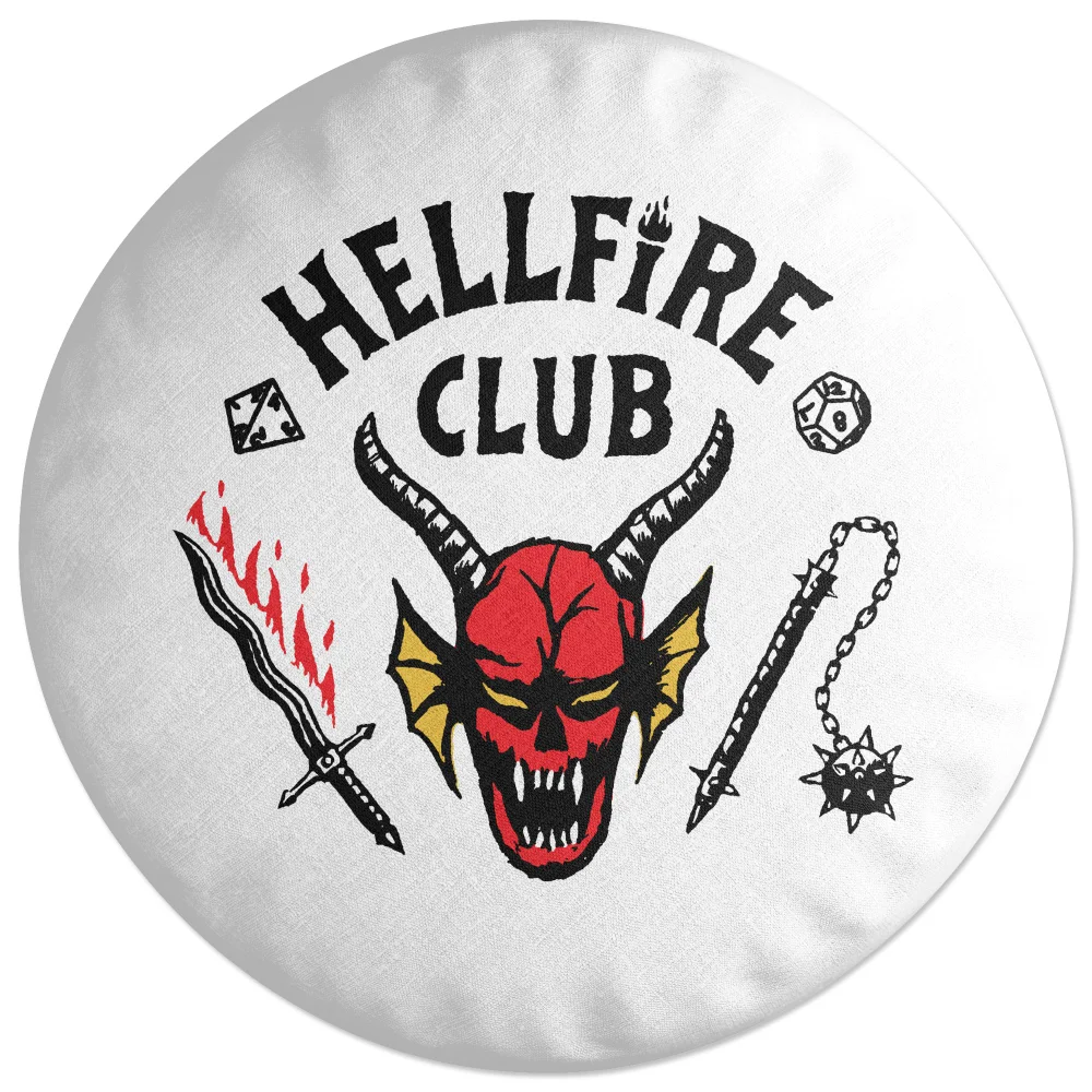 Stranger Things Hellfire Club Ronde Kussen Afbeelding 1