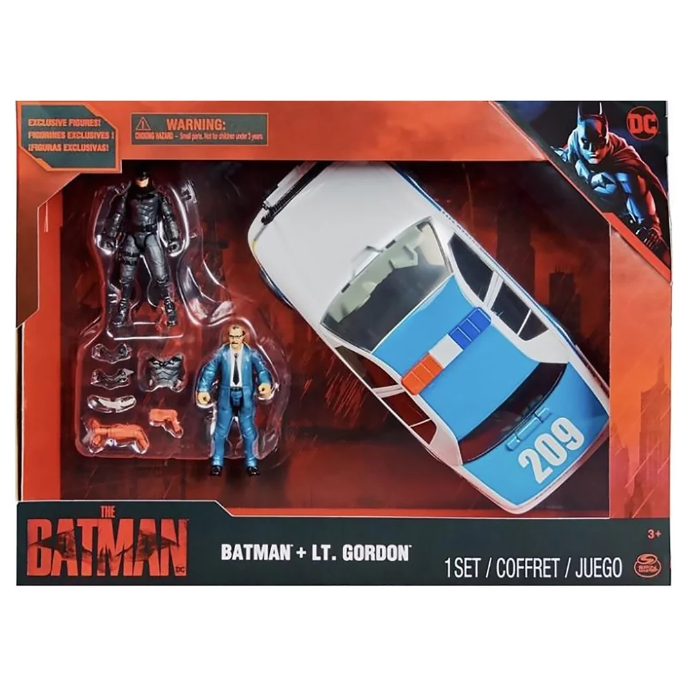 Spin Master The Batman Batman & Lt. Gordon 4 Inch Action Figure Box Set Afbeelding 1