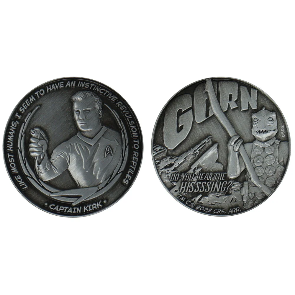 Fanattik Star Trek Captain Kirk and Gorn Limited Edition Collectible Coin Afbeelding 1