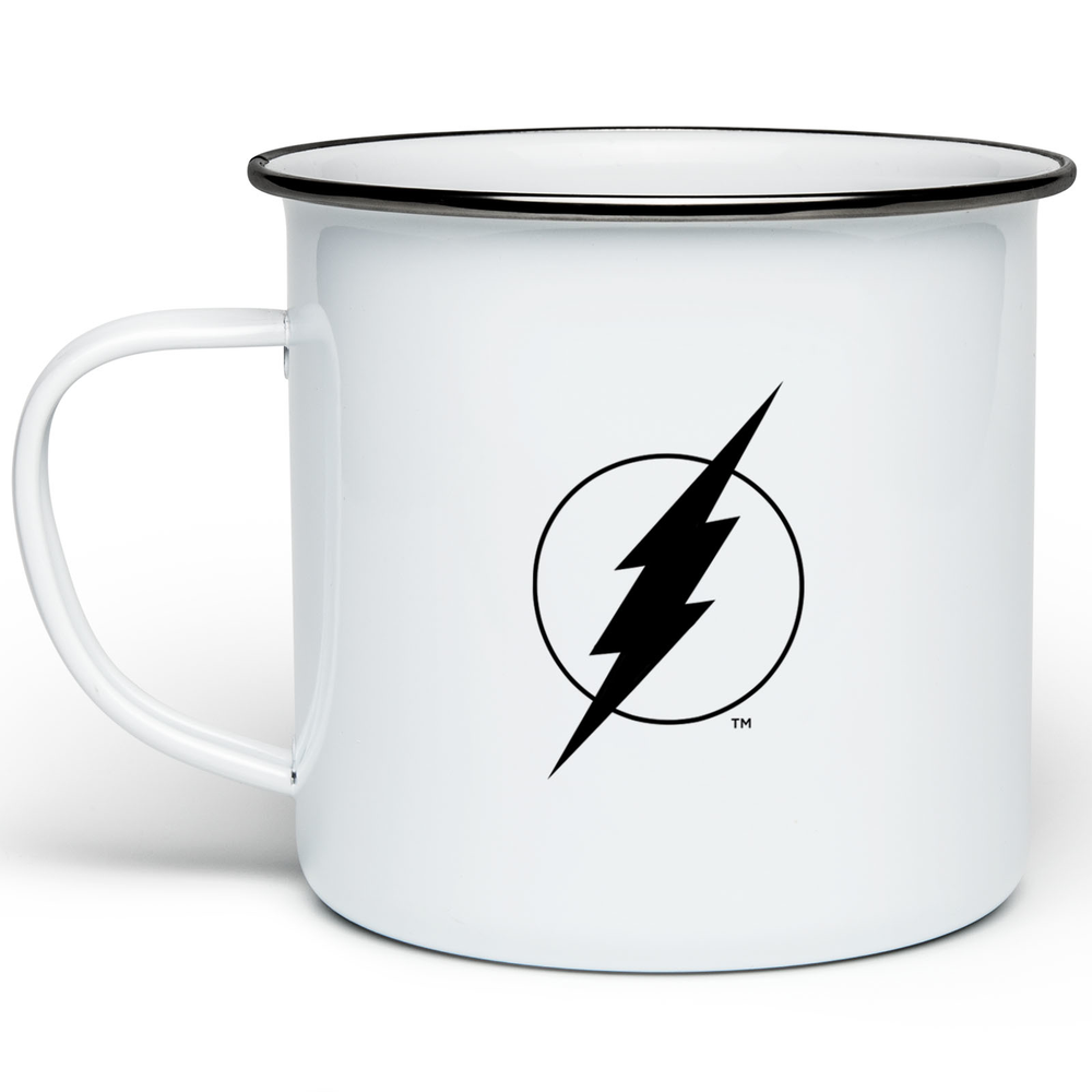 The Flash Logo Enamel Mug - White Afbeelding 1