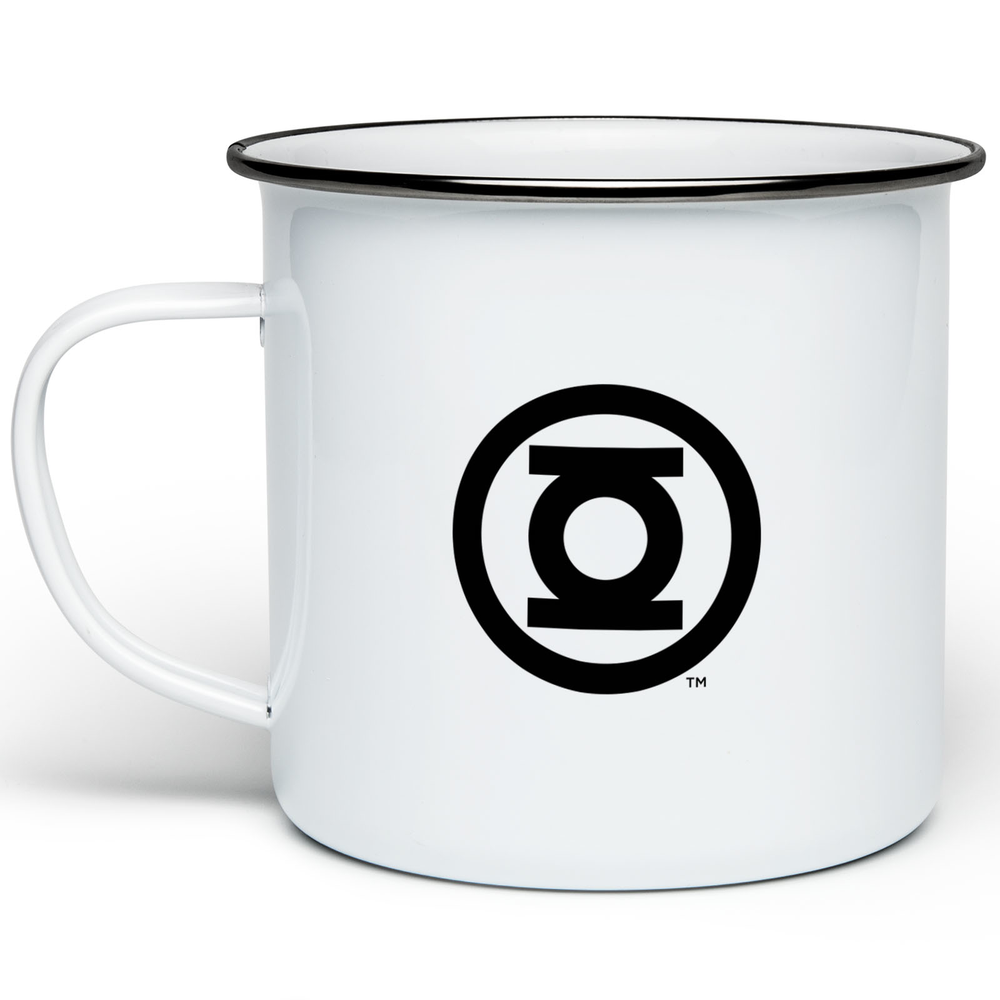 Green Lantern Logo Enamel Mug - White Afbeelding 1