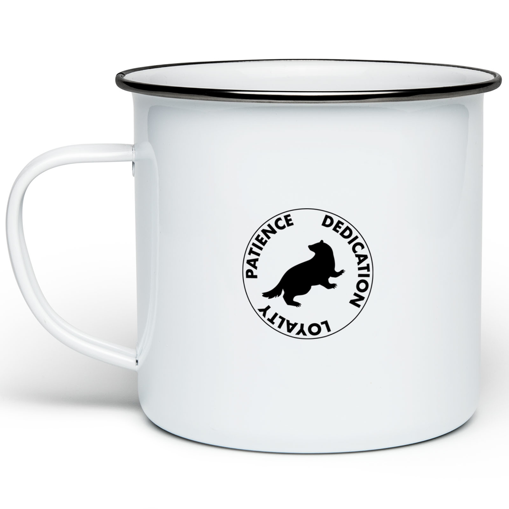 Harry Potter Hufflepuff House Enamel Mug - White Afbeelding 1