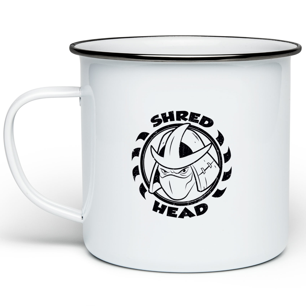 Teenage Mutant Ninja Turtles Shred Head Enamel Mug - White Afbeelding 1