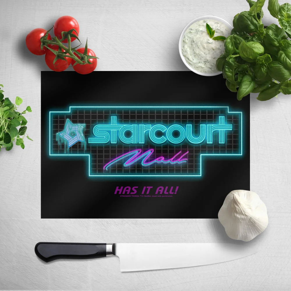 Stranger Things Starcourt Mall Chopping Board Afbeelding 1