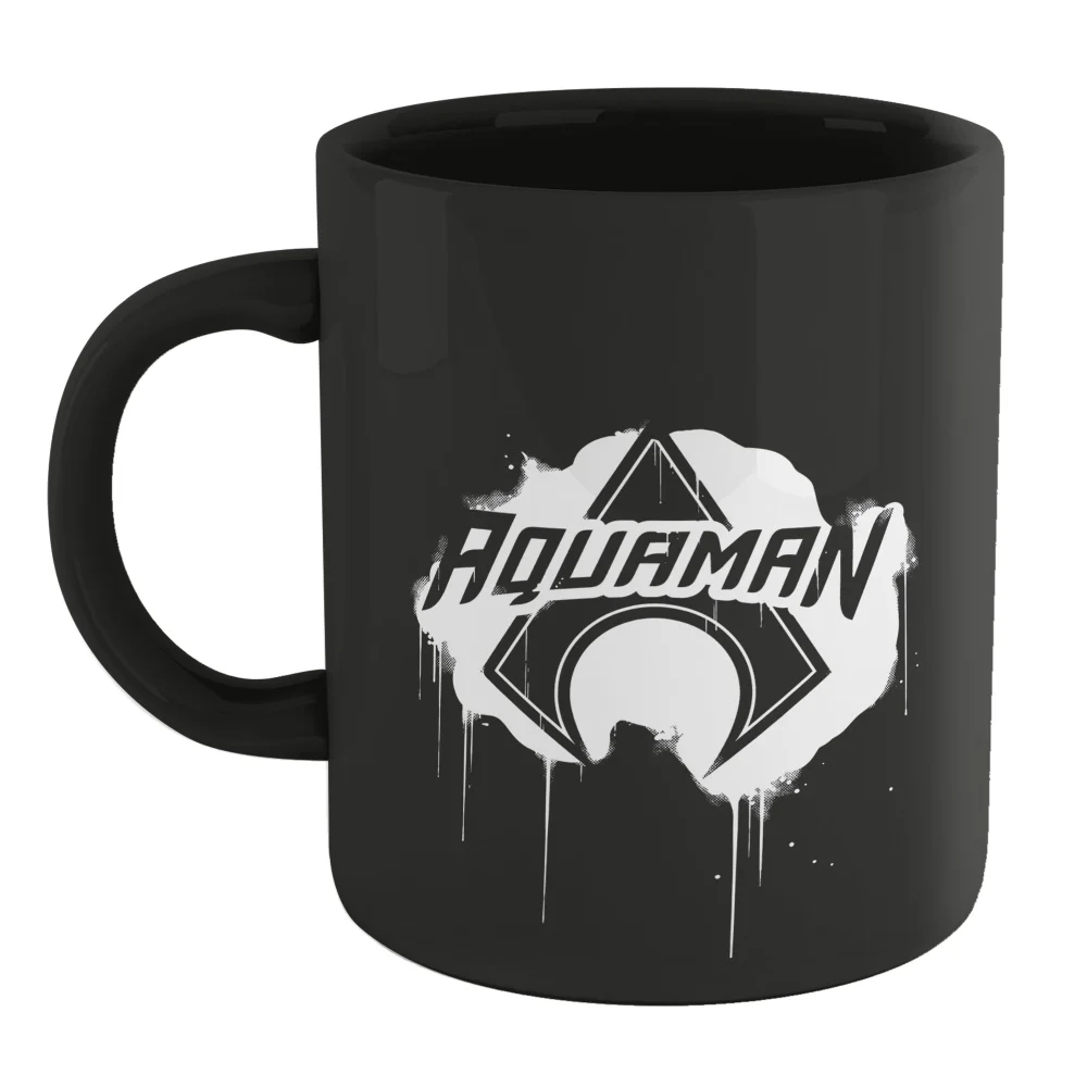 Aquaman Graffiti Mug - Black Afbeelding 1