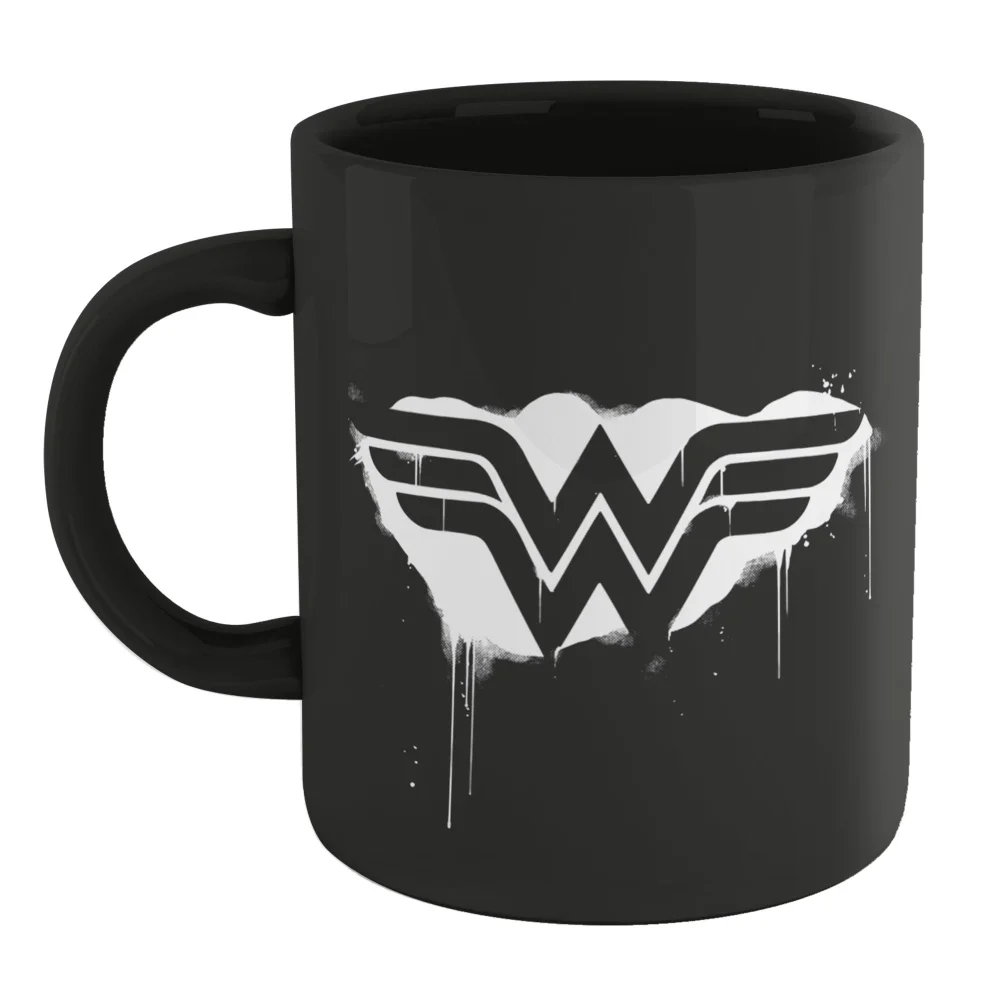 Wonder Woman Graffiti Mug - Black Afbeelding 1