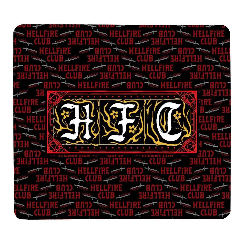 Stranger Things Hellfire Club Text Gaming Mouse Mat - Small Afbeelding 1