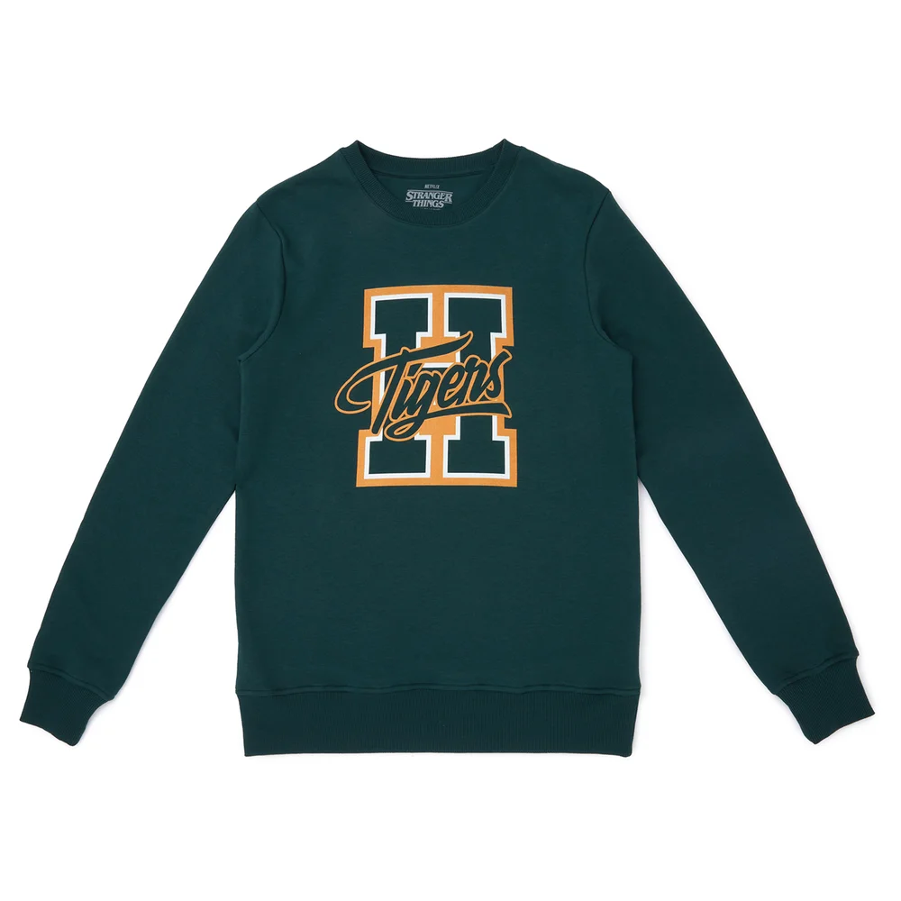Stranger Things H Tigers Sweater - Groen - S Afbeelding 1