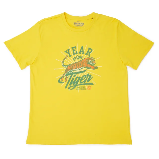 Stranger Things Year Of The Tiger T-Shirt - Geel