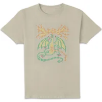 Stranger Things Scantron Dragon T-Shirt - Crème