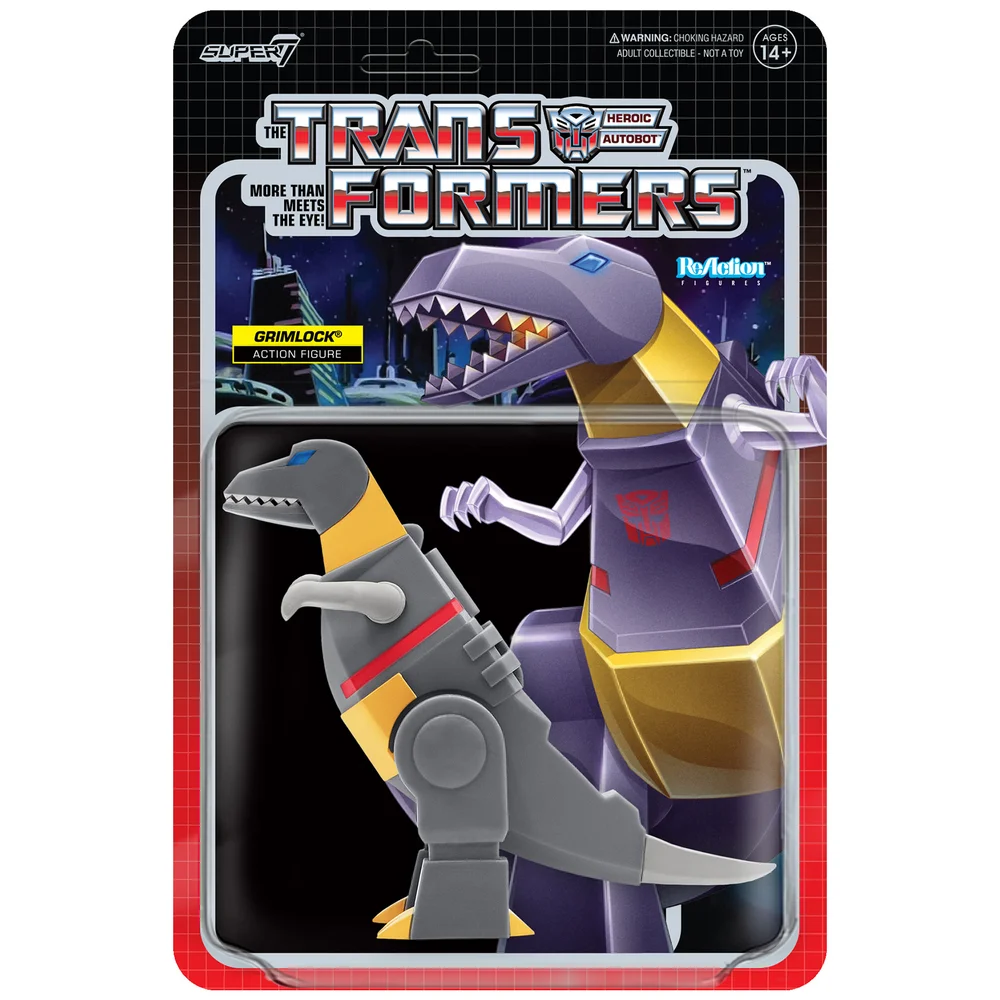 Super7 Transformers Reaction Figure - Grimlock Dino Afbeelding 1