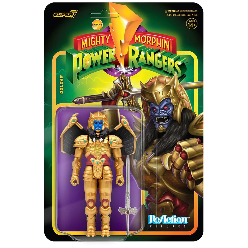 Super7 Mighty Morphin' Power Rangers Reaction Figure - Goldar Afbeelding 1