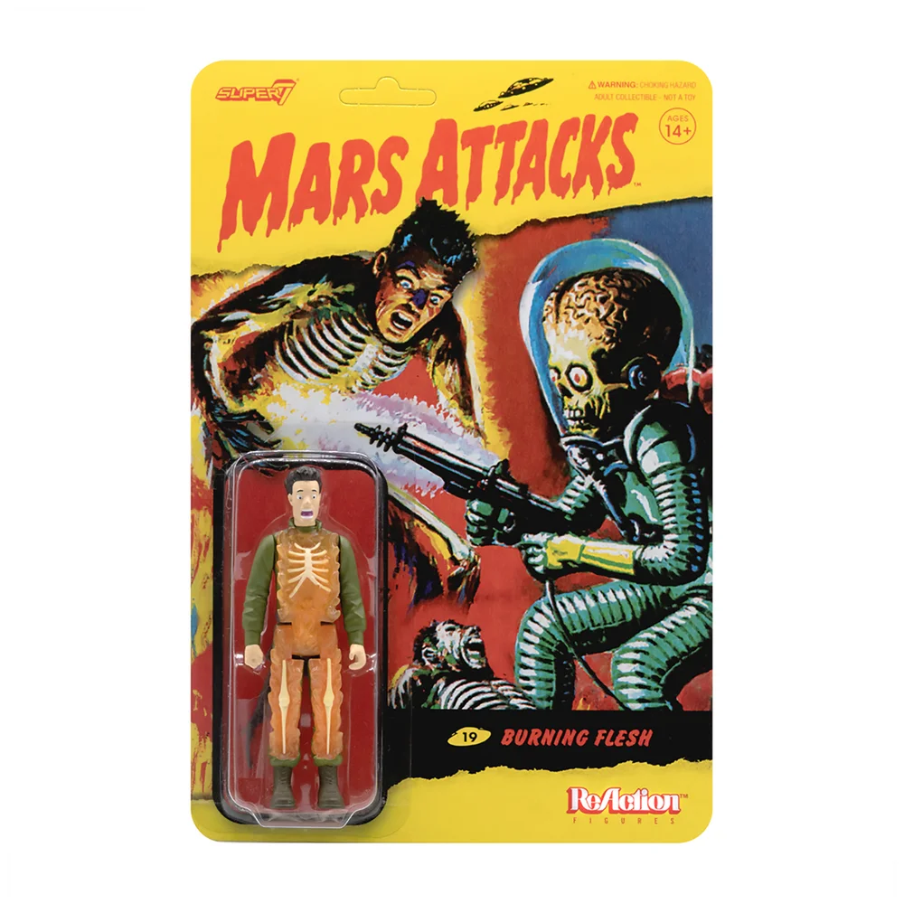 Super7 Mars Attacks Reaction Figure - Burning Flesh Afbeelding 1