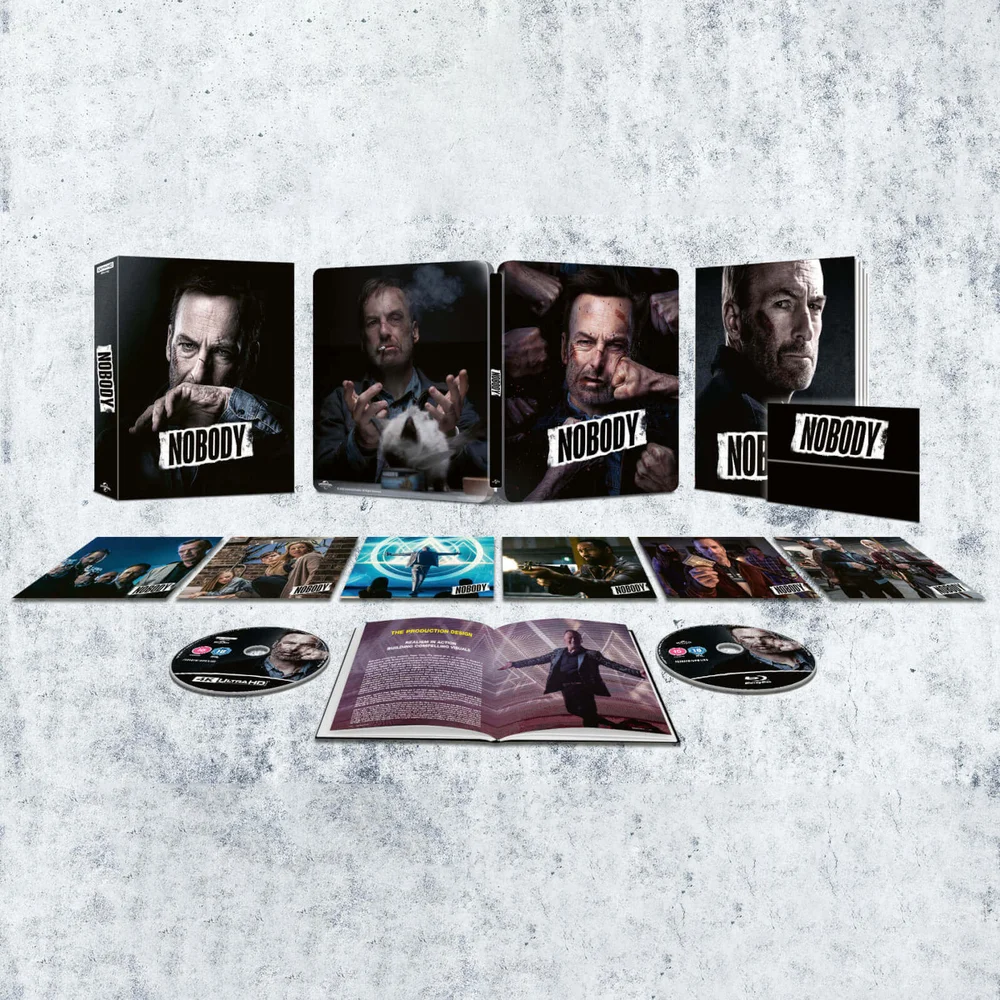 Nobody - Zavvi Exclusive Limited Collectors Edition 4K UHD Steelbook (Inclusief Blu-ray) Afbeelding 1