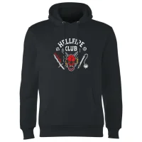 Stranger Things Hellfire Club Vintage Hoodie - Zwart