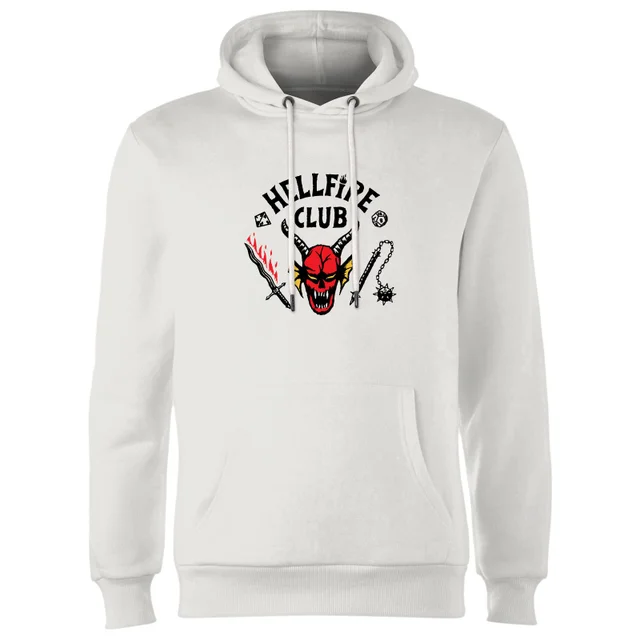 Stranger Things Hellfire Club Hoodie - Wit