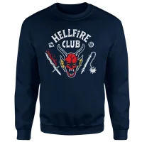 Stranger Things Hellfire Club Vintage Sweater - Marineblauw - undefined undefined