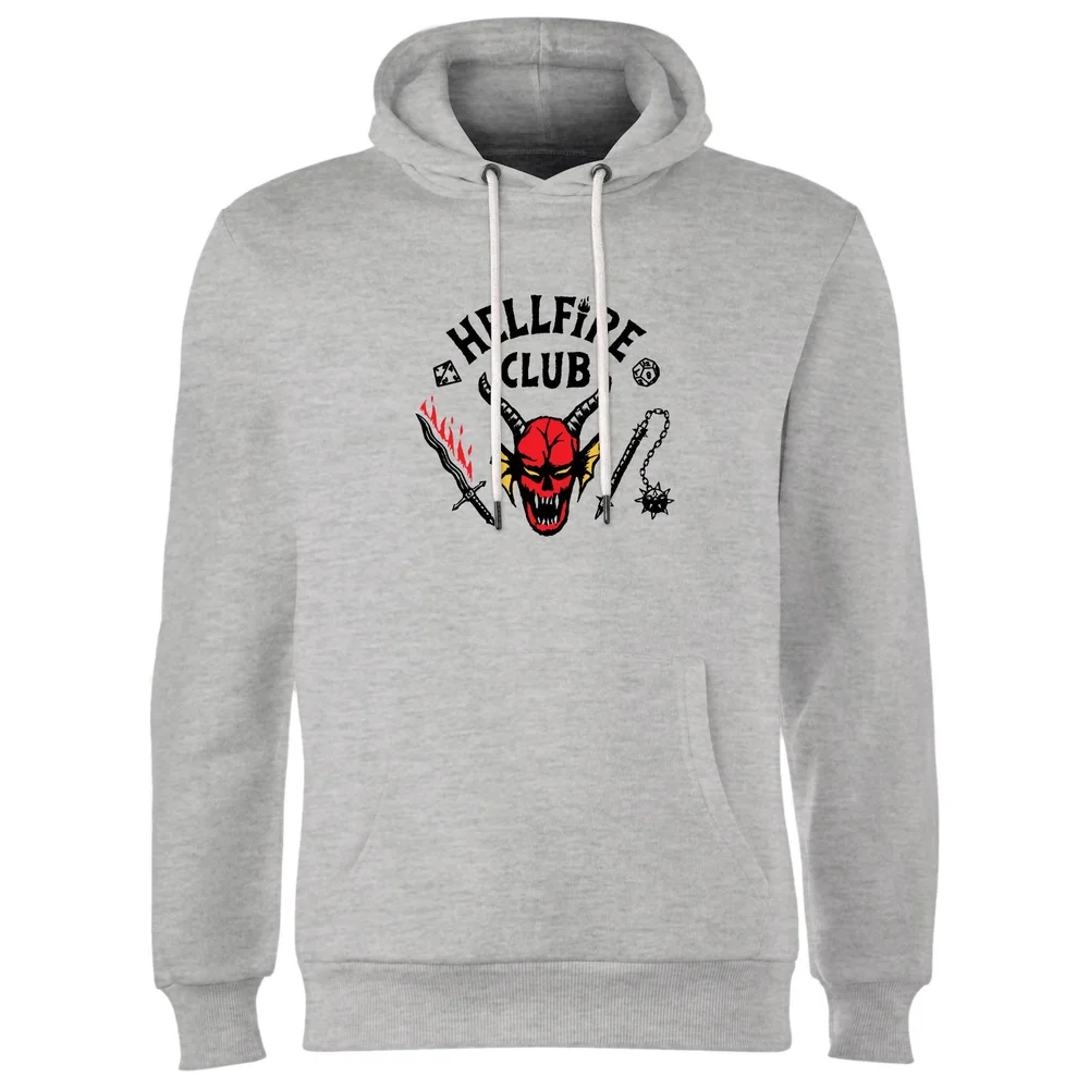 Stranger Things Hellfire Club Hoodie - Grijs - S Afbeelding 1