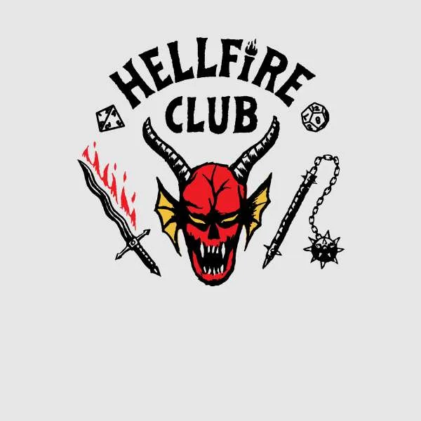 Stranger Things Hellfire Club Hoodie - Grijs