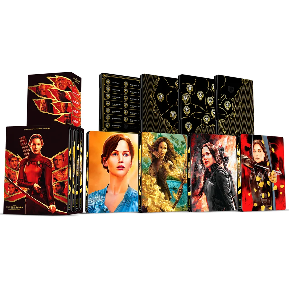 The Hunger Games: The Ultimate 4K Ultra HD Steelbook Collectie (Inclusief Blu-ray) Afbeelding 1