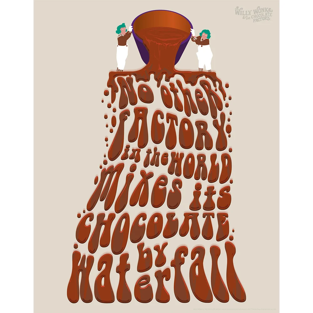 Willy Wonka Limited Edition Art Print by Fanattik Afbeelding 1