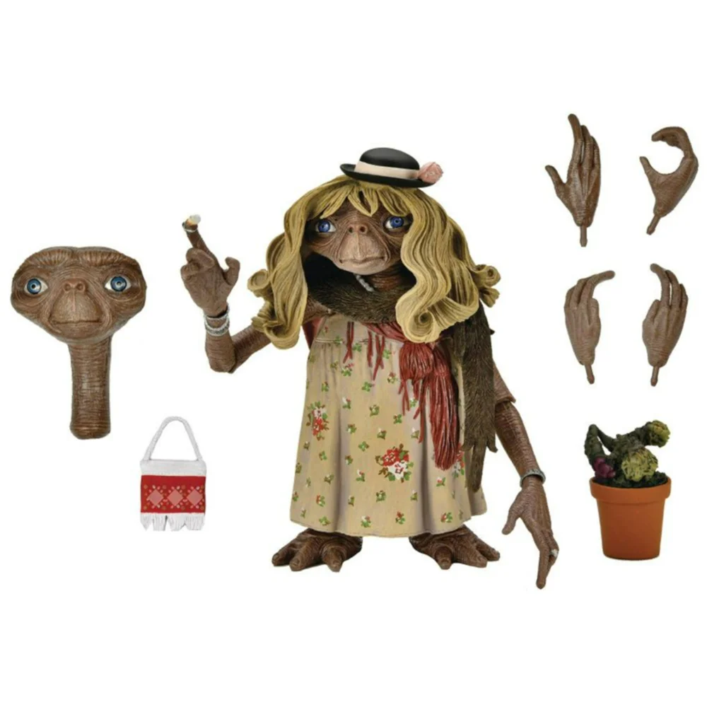 NECA E.T. The Extra-Terrestrial 40th Anniversary Ultimate Dress Up E.T. 7 Inch Scale Action Figure Afbeelding 1