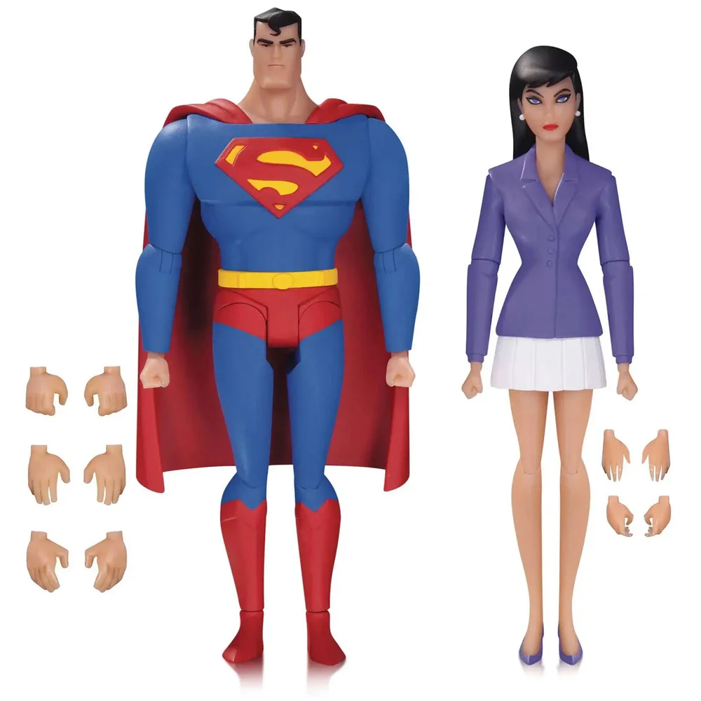 Superman Animated - DC 6 Inch Action Figure: Box Set - Superman & Lois Lane 2-Pack Afbeelding 1