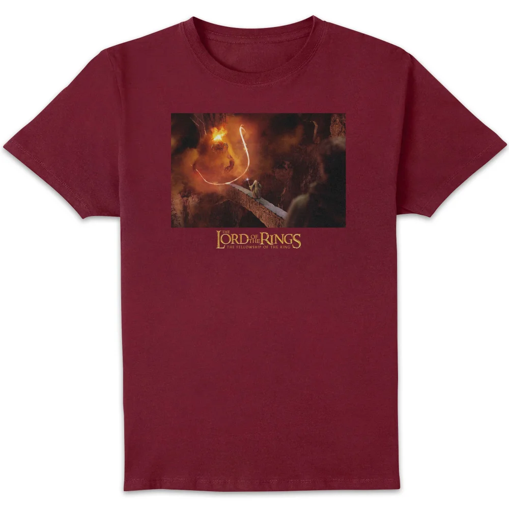 Lord Of The Rings You Shall Not Pass Men's T-Shirt - Burgundy - M Afbeelding 1