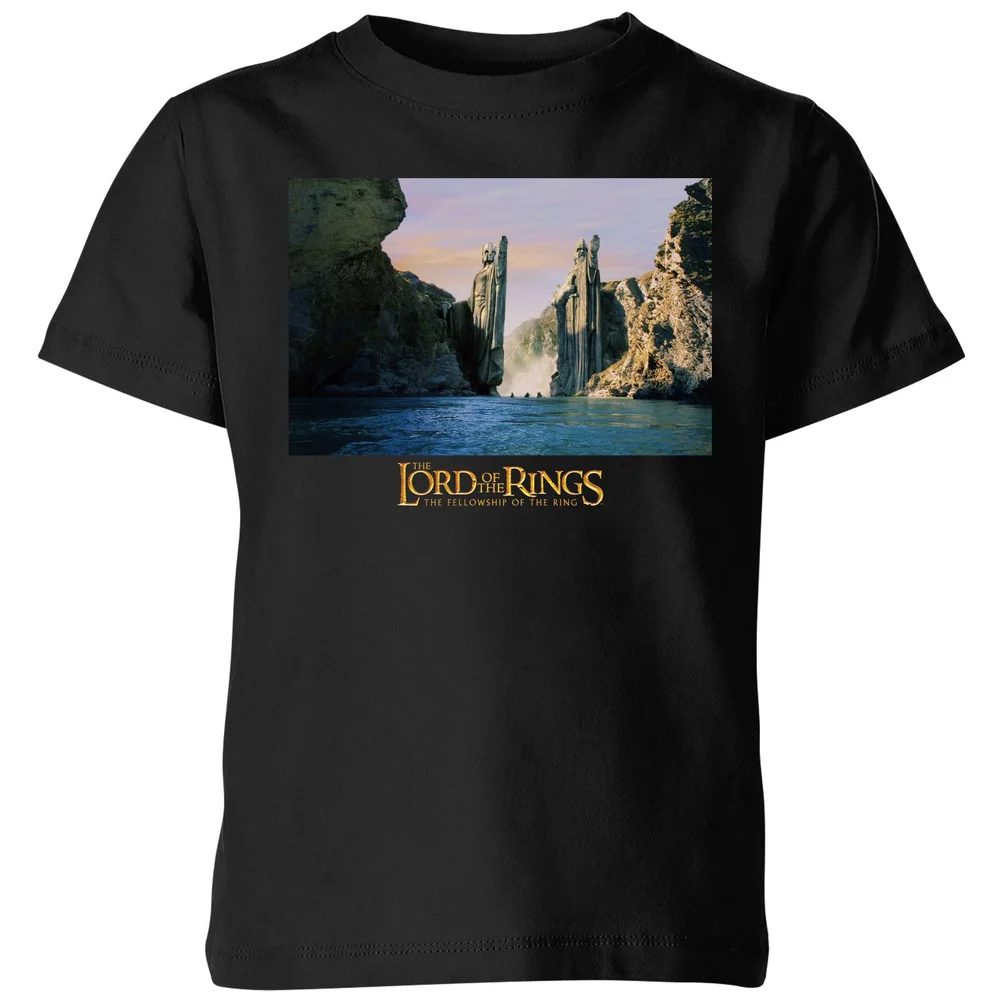 Lord Of The Rings Argonath Kids' T-Shirt - Black - 98/104 (3-4 jaar) Afbeelding 1