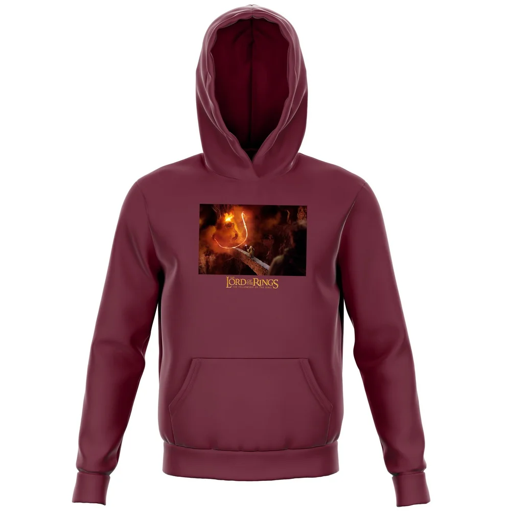 Lord Of The Rings You Shall Not Pass Kids' Hoodie - Burgundy - 98/104 (3-4 jaar) Afbeelding 1