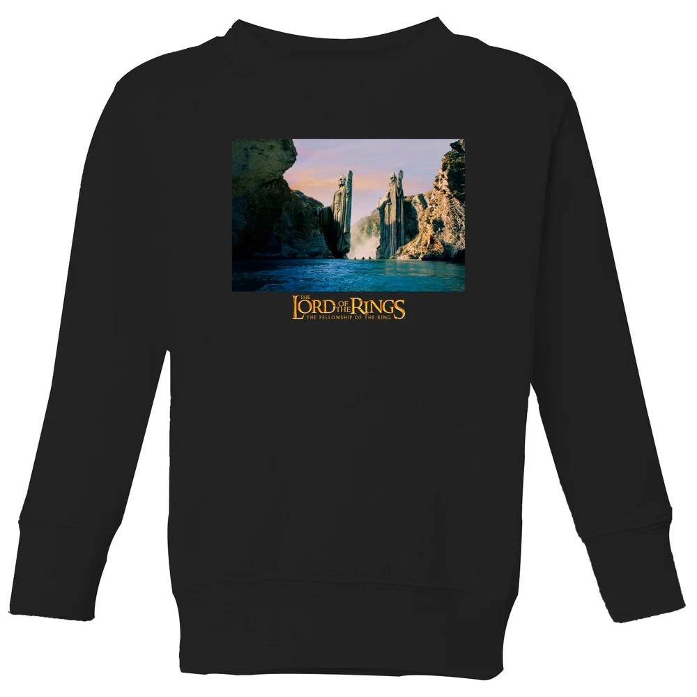 Lord Of The Rings Argonath Kids' Sweatshirt - Black - 98/104 (3-4 jaar) Afbeelding 1