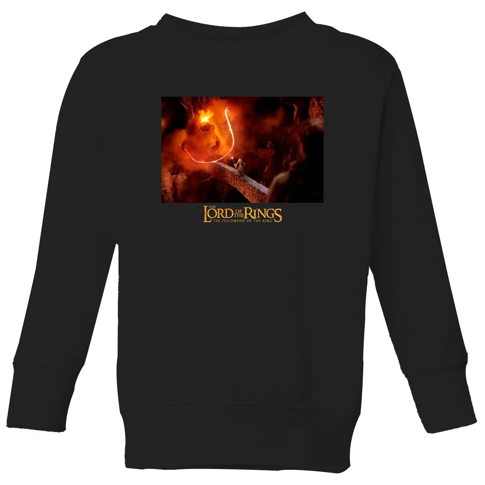 Lord Of The Rings You Shall Not Pass Kids' Sweatshirt - Black - 98/104 (3-4 jaar) Afbeelding 1