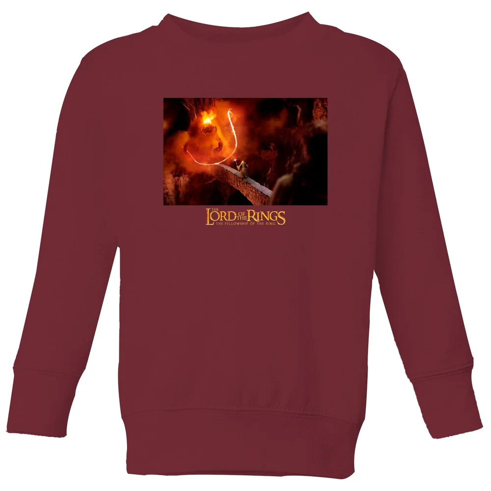 Lord Of The Rings You Shall Not Pass Kids' Sweatshirt - Burgundy - 98/104 (3-4 jaar) Afbeelding 1