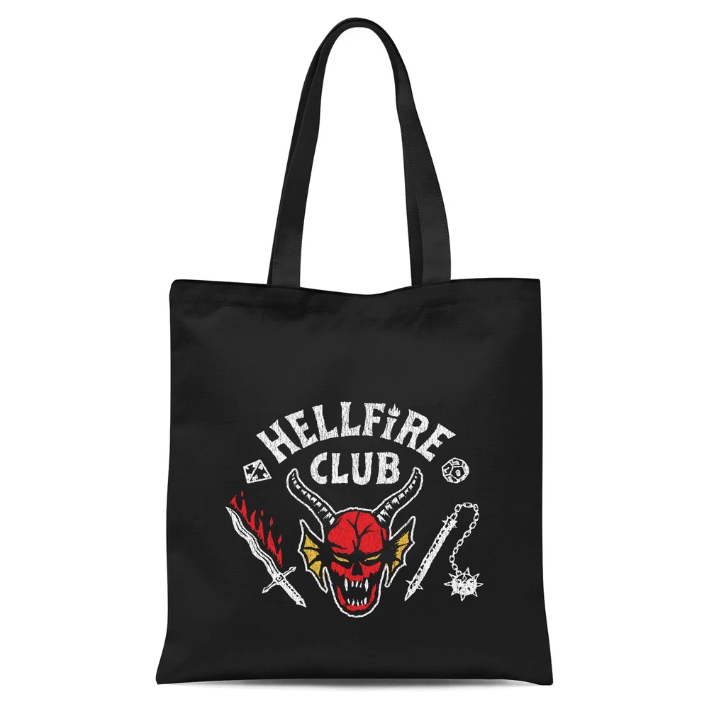 Stranger Things Hellfire Club Tote Bag - Black Afbeelding 1