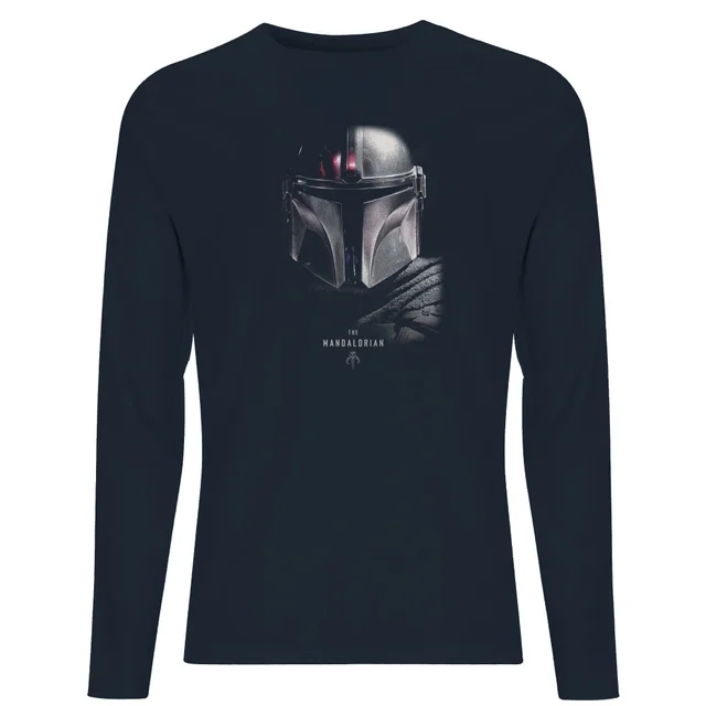 The Mandalorian Poster Men's Long Sleeve T-Shirt - Navy