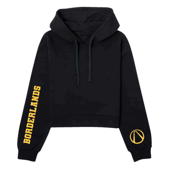 Borderlands Women's Cropped Hoodie - Black