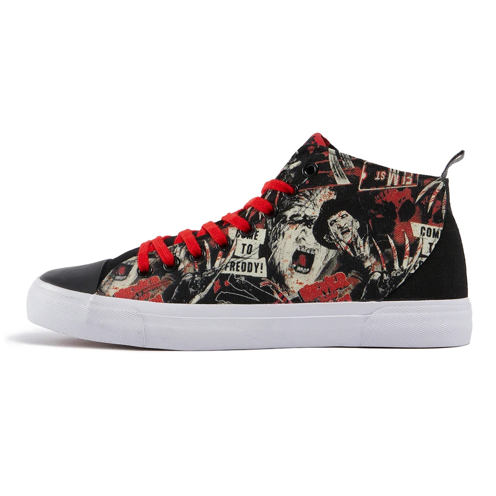 Akedo x A Nightmare On Elm Street Grindhouse High Top - Black - UK 3 / EU 35.5 / US Men's 3.5 / Women's 5 Afbeelding 1