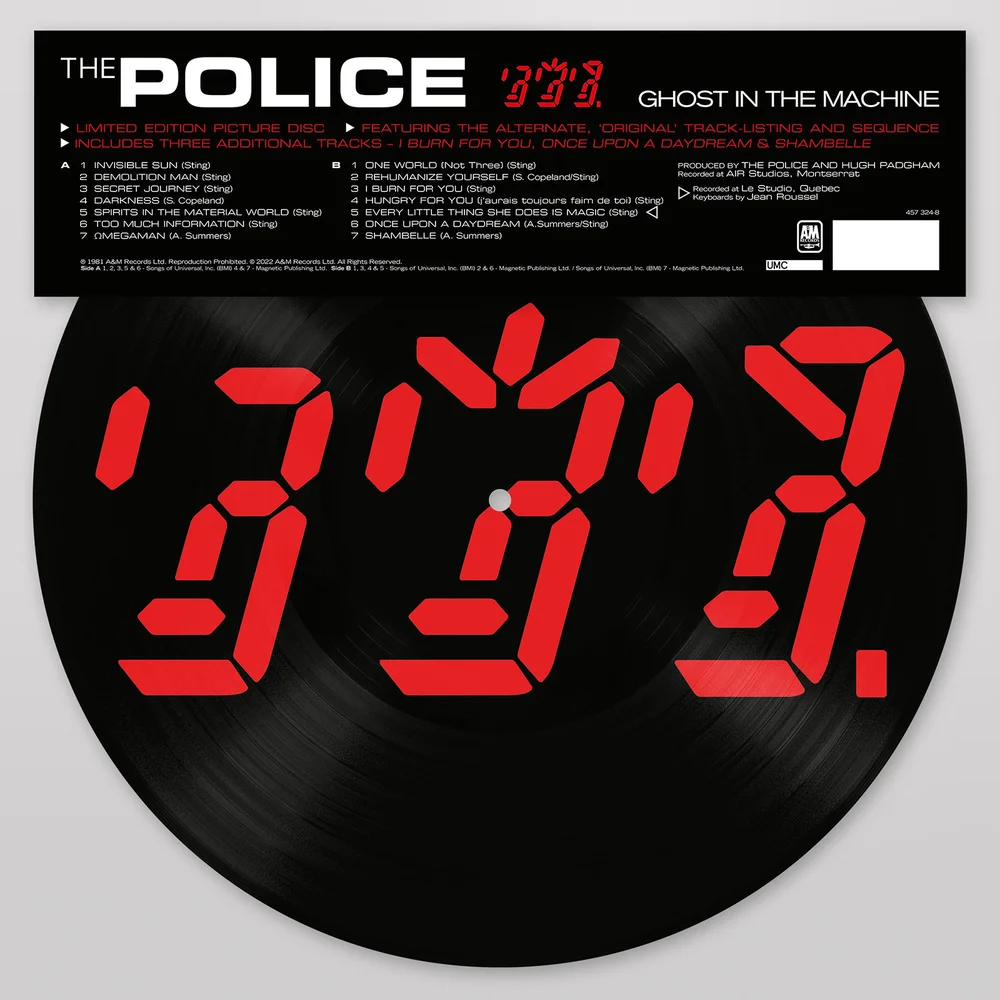The Police - Ghost In The Machine Picture Disc Vinyl Afbeelding 1