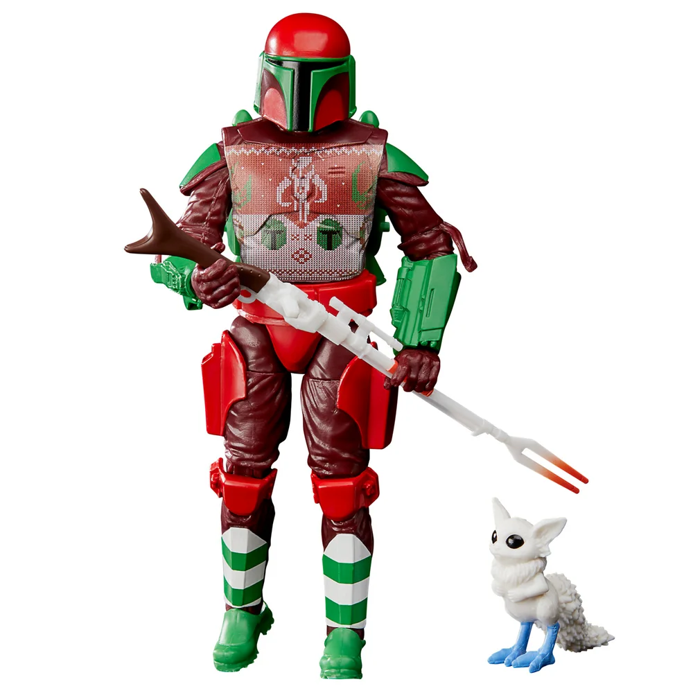 Hasbro Star Wars The Black Series Mandalorian Warrior (Holiday Edition) Action Figure Afbeelding 1