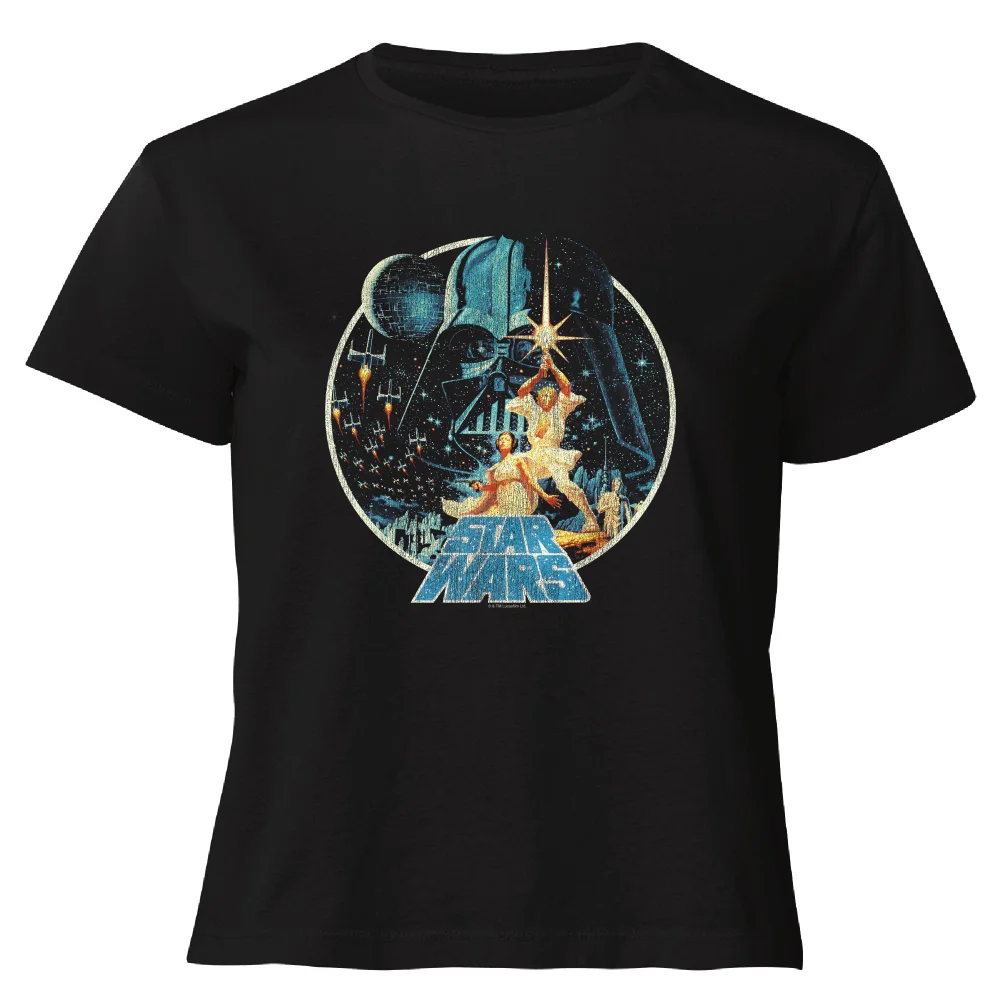Star Wars Classic Vintage Victory Women's Cropped T-Shirt - Black - XS Afbeelding 1