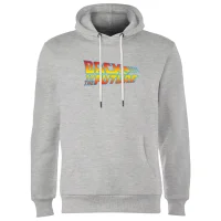Back To The Future Classic Logo Hoodie - Grey - undefined undefined