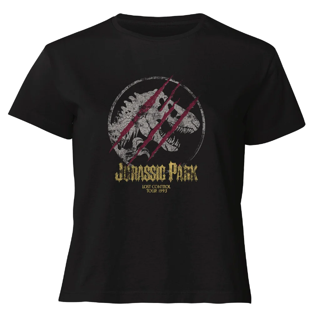 Jurassic Park Lost Control Women's Cropped T-Shirt - Black - XS Afbeelding 1