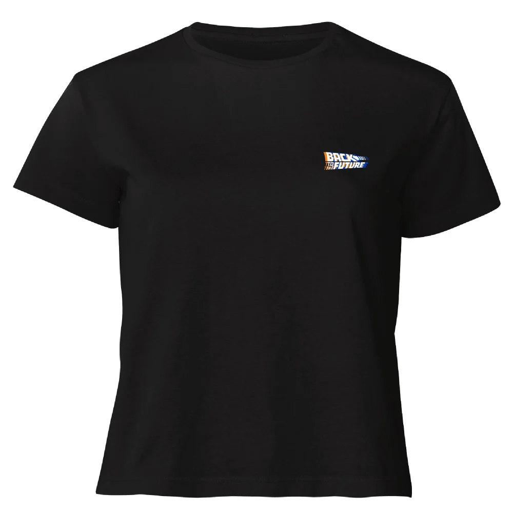 Back To The Future Women's Cropped T-Shirt - Black - XS Afbeelding 1