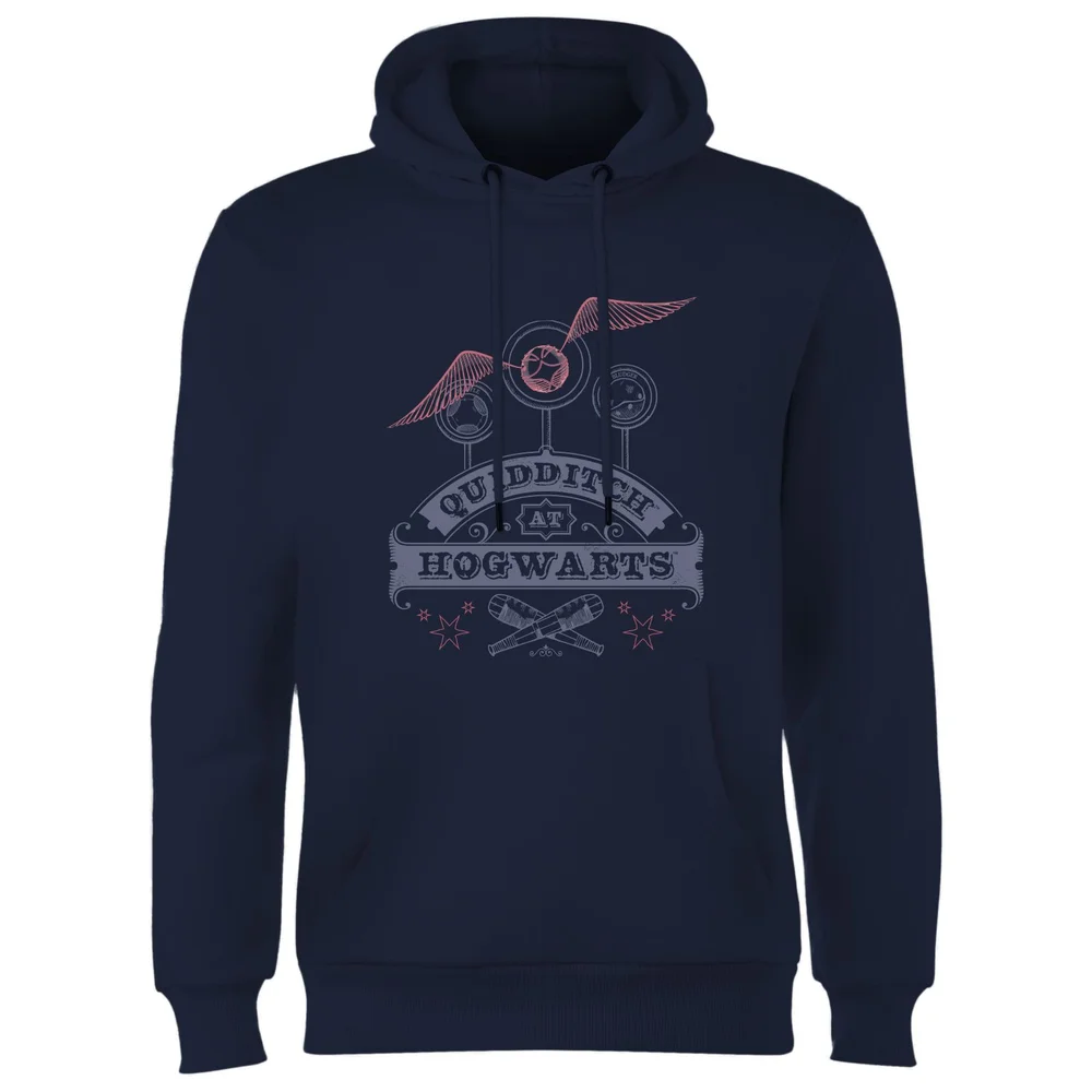 Harry Potter Quidditch At Hogwarts Hoodie - Navy - S Afbeelding 1